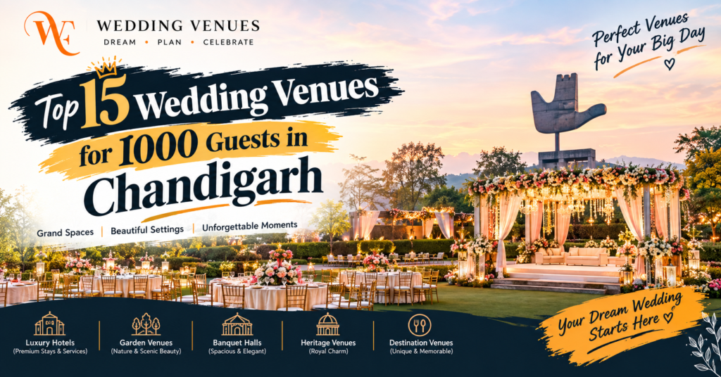 Top 15 Wedding Venues for 1000 Guests in Chandigarh